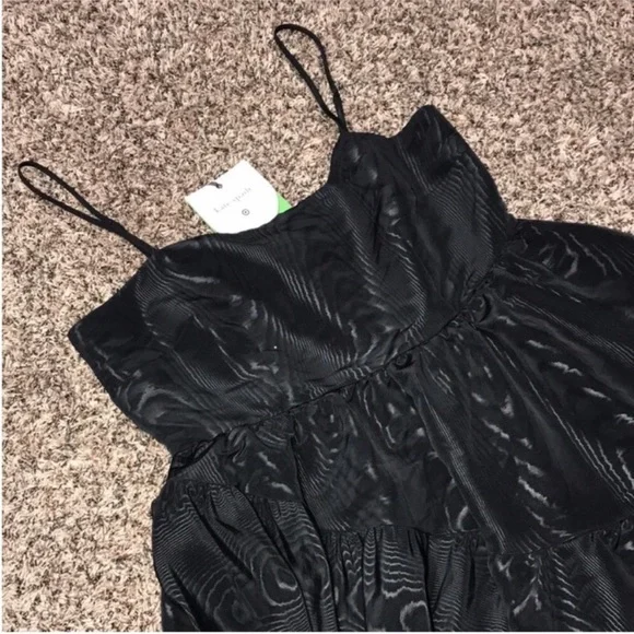 🆕Kate Spade X Target Ruffled Tiered Sleeveless Midi Dress Black Sz M | NWT - Picture 3 of 9
